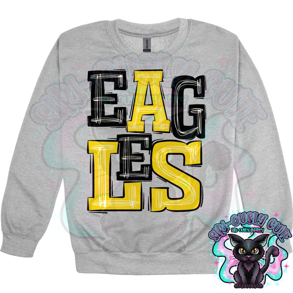 Sporty Eagles - Yellow Black Mascot