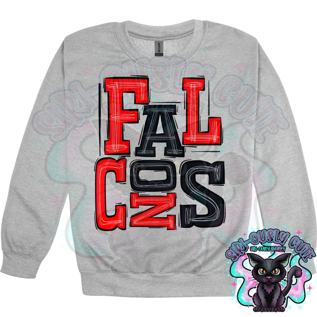 Sporty Falcons - Red Black Mascot