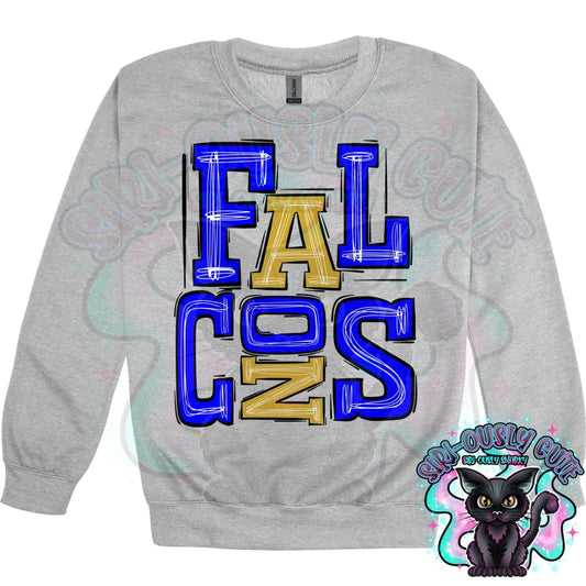 Sporty Falcons - Royal Gold Mascot