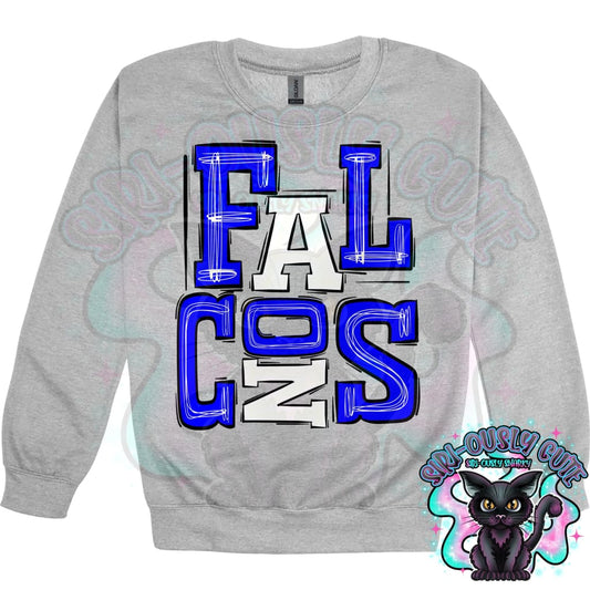 Sporty Falcons - Royal White Mascot