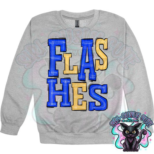 Sporty Flashes - Royal Blue Royal Blue Yellow Mascot