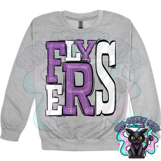 Sporty Flyers - Purple White Mascot