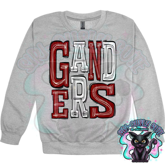Sporty Ganders - Maroon White Mascot