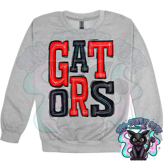 Sporty Gators - Red Black Mascot