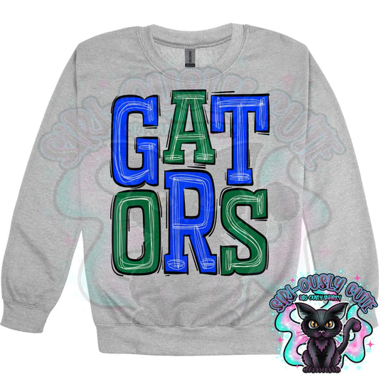Sporty Gators - Royal Kelly Green Mascot