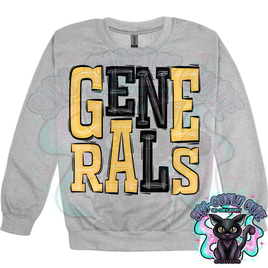 Sporty Generals - Black Yellow Mascot