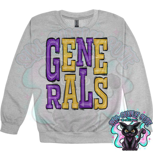 Sporty Generals - Purple Gold Mascot