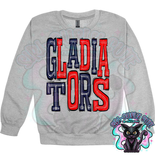 Sporty Gladiators - Navy Red Mascot