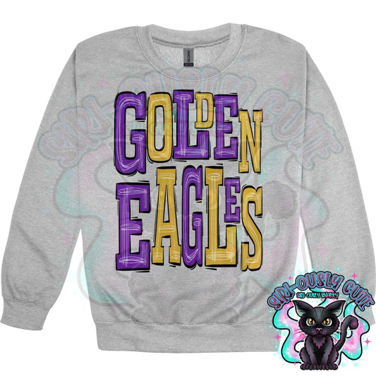 Sporty Golden Eagles - Purple Gold Mascot