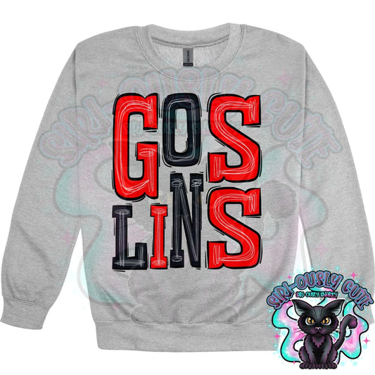 Sporty Goslins - Red Black Mascot