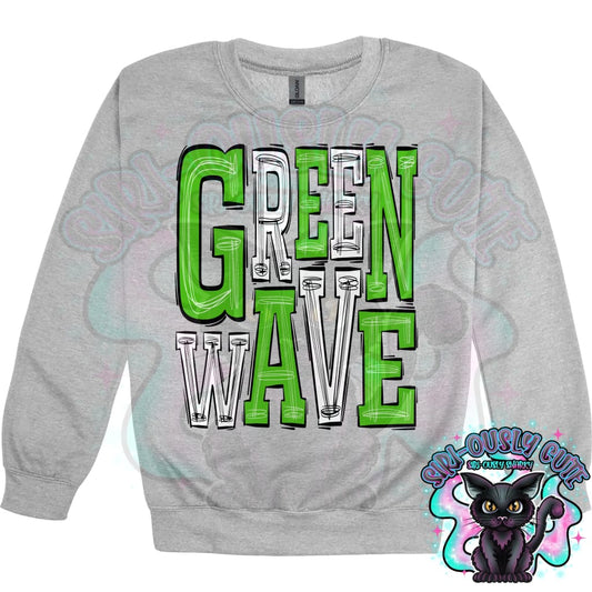 Sporty Greenwave - Green White Mascot
