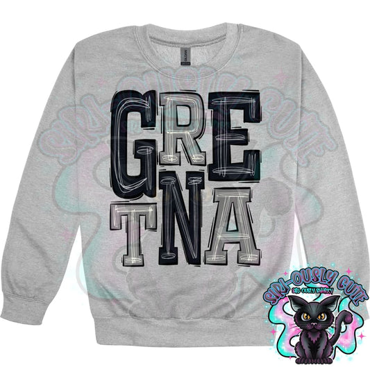 Sporty Gretna - Black Grey Mascot