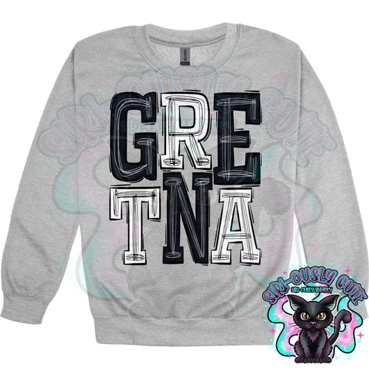 Sporty Gretna - Black White Mascot
