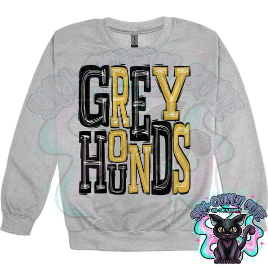 Sporty Greyhounds - Black Gold Mascot