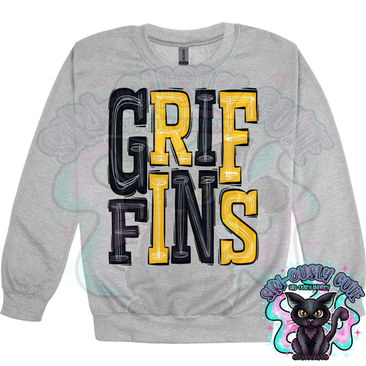 Sporty Griffins - Yellow Gold Black Mascot