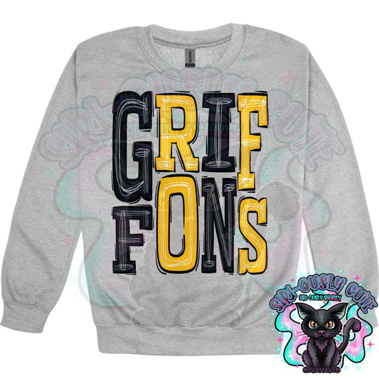 Sporty Griffons - Black Yellow Mascot