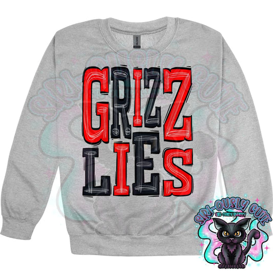 Sporty Grizzlies - Red Black Mascot