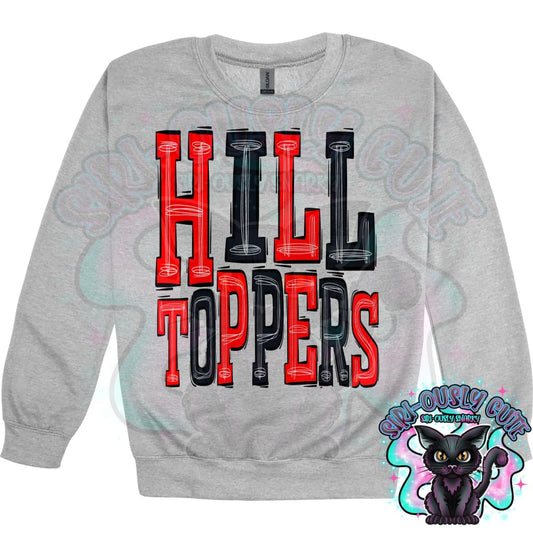 Sporty Hilltoppers - Red Black Mascot