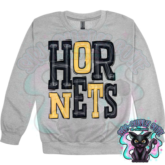Sporty Hornets - Black Yellow Mascot