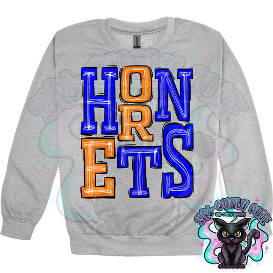 Sporty Hornets - Blue Orange Mascot