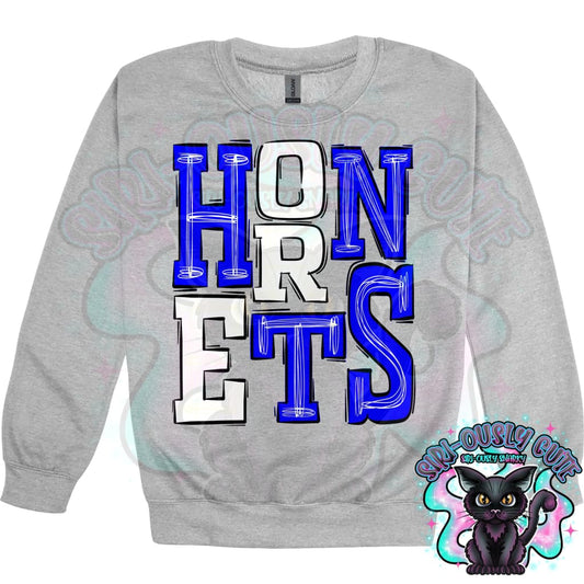 Sporty Hornets - Blue White Mascot
