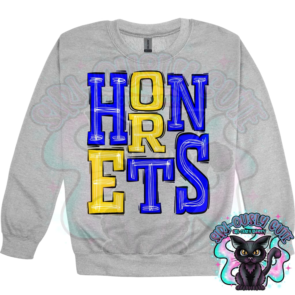 Sporty Hornets - Blue Yellow Mascot