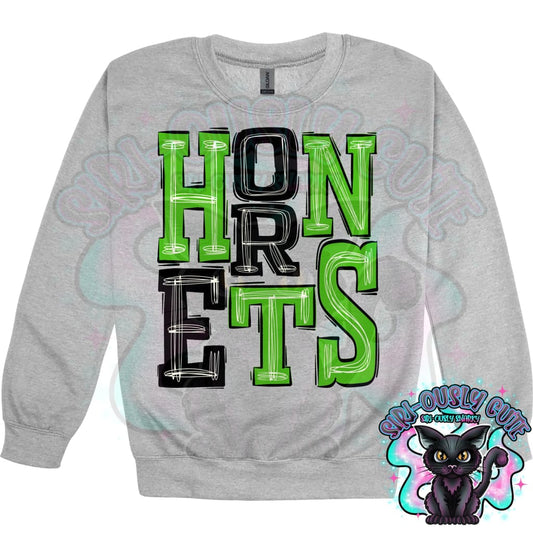 Sporty Hornets - Green Black Mascot