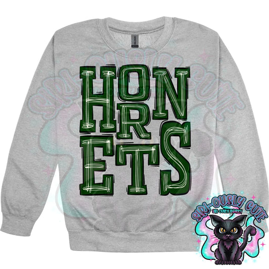 Sporty Hornets - Green Mascot