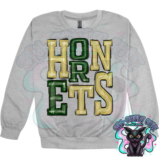 Sporty Hornets - Green Vegas Gold Mascot