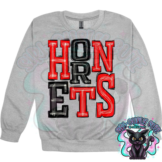 Sporty Hornets - Red Black Mascot