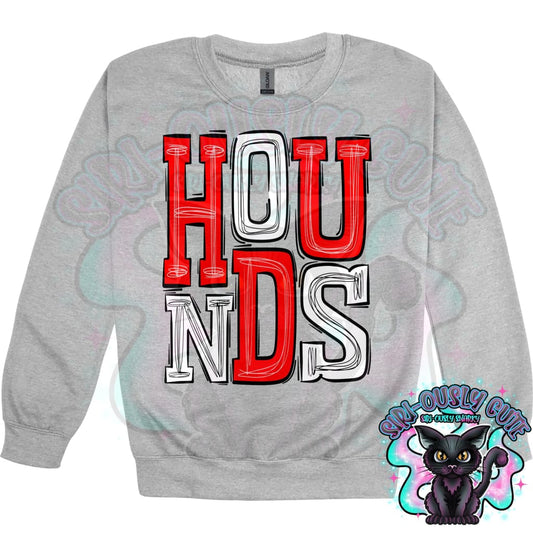 Sporty Hounds - Red White Mascot