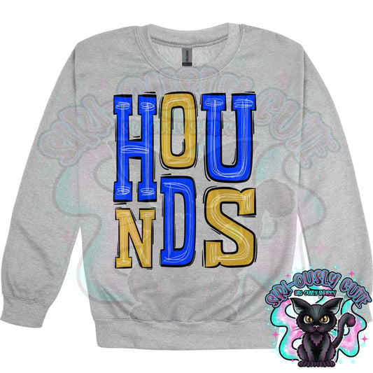 Sporty Hounds - Royal Blue Gold Mascot