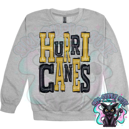 Sporty Hurricanes - Gold Black Mascot