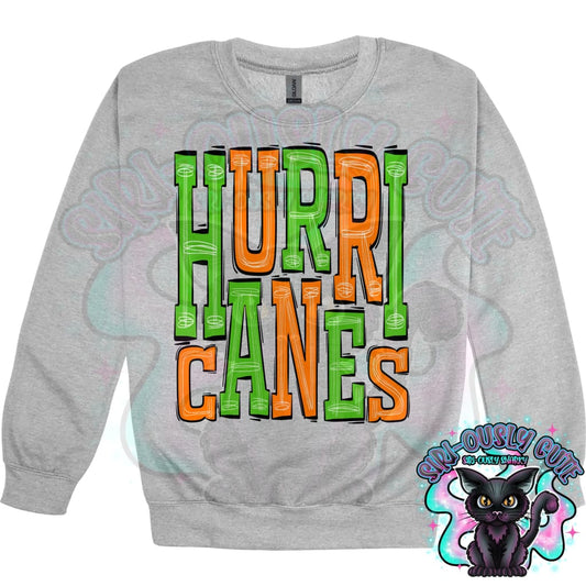 Sporty Hurricanes - Green Orange Mascot