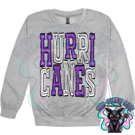 Sporty Hurricanes - Purple White Mascot