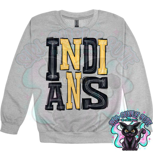 Sporty Indians - Black Yellow Mascot