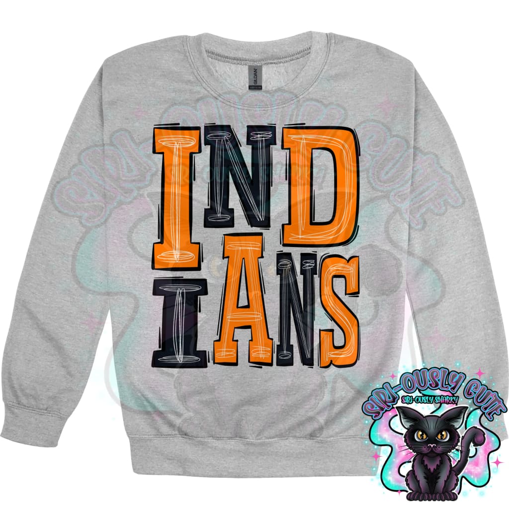 Sporty Indians - Orange Black Mascot
