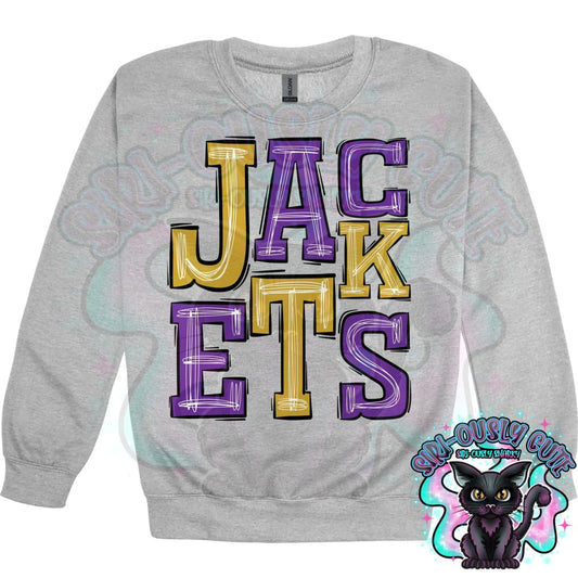 Sporty Jackets - Purple Gold Mascot