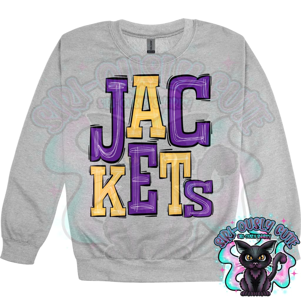 Sporty Jackets - Purple Yellow Mascot