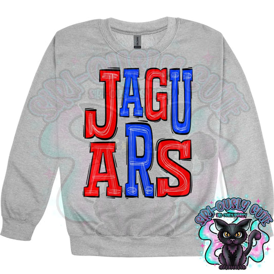 Sporty Jaguars - Red Blue Mascot