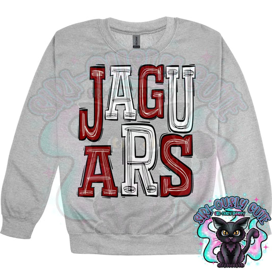 Sporty Jaguars - Red White Mascot