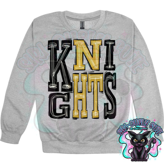 Sporty Knights - Black Gold Mascot