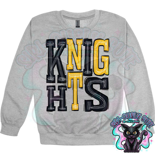 Sporty Knights - Black Gold Mascot