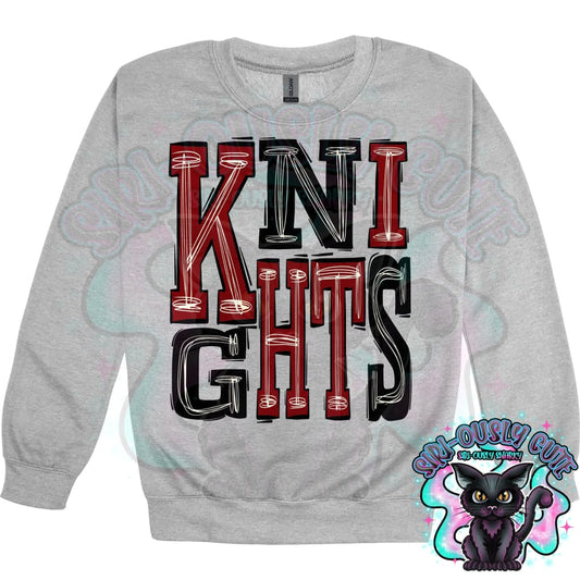 Sporty Knights - Crimson Black Mascot