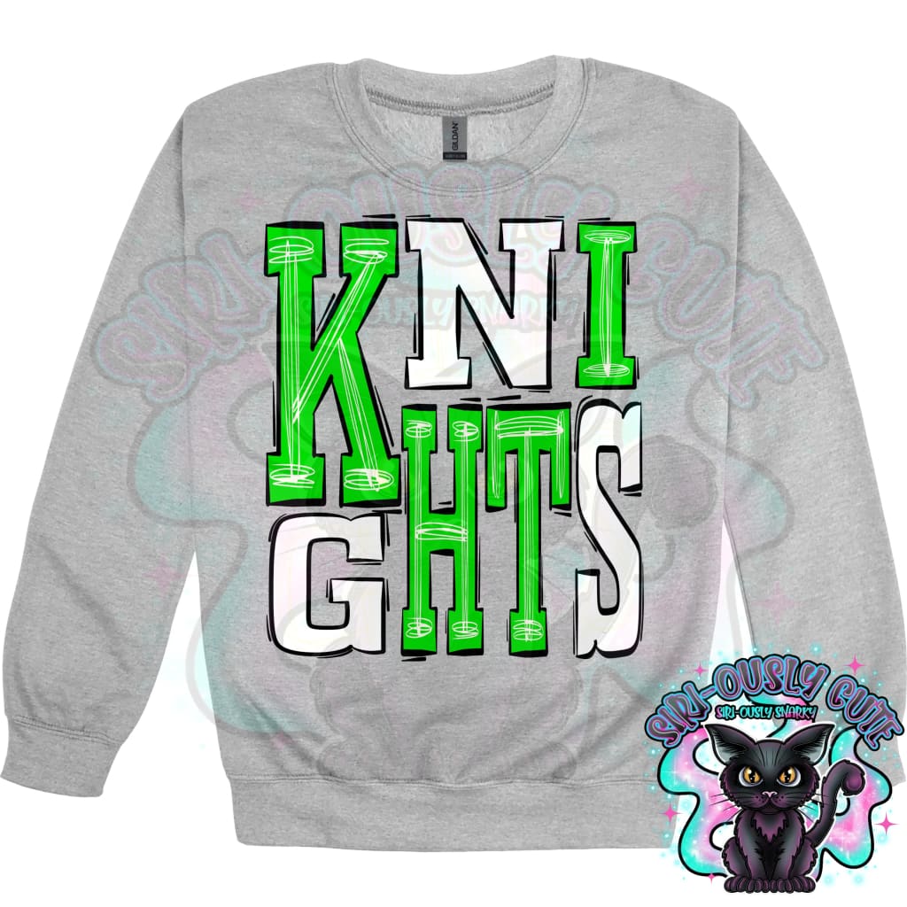 Sporty Knights - Green White Mascot
