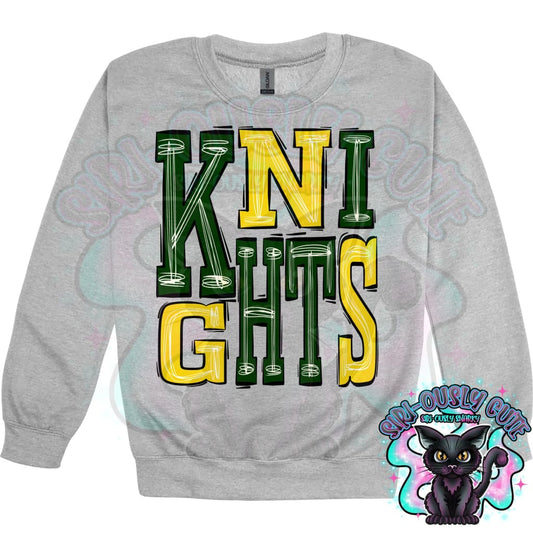 Sporty Knights - Green Yellow Mascot