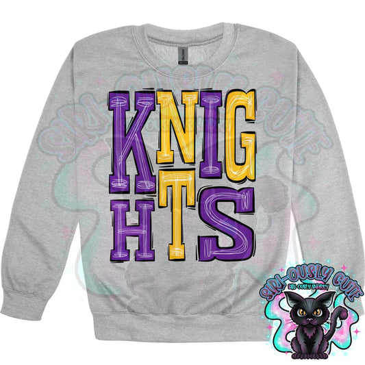 Sporty Knights - Purple Gold Mascot