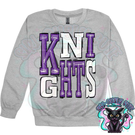 Sporty Knights - Purple White Mascot