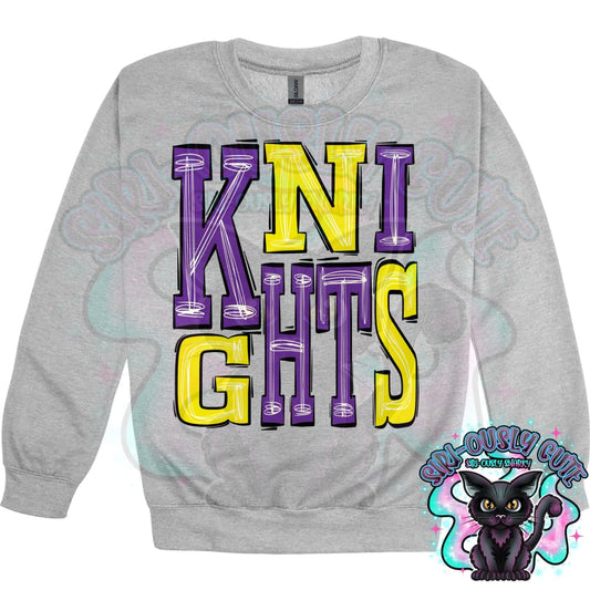 Sporty Knights - Purple Yellow Mascot