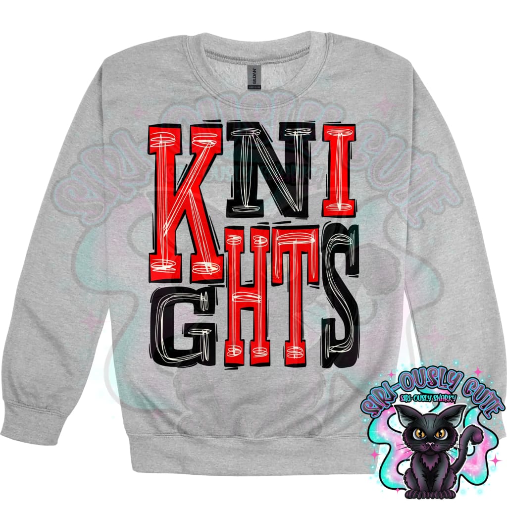 Sporty Knights - Red Black Mascot